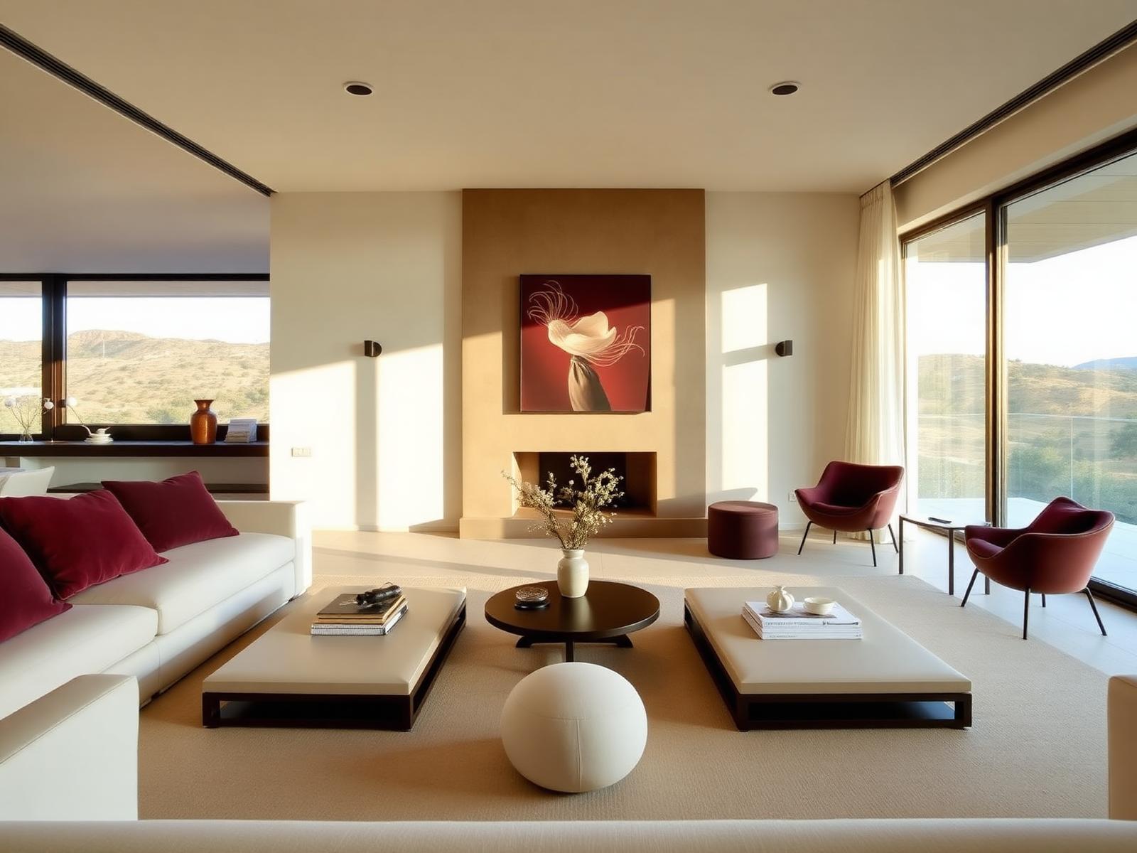 Elegant Mediterranean villa interior